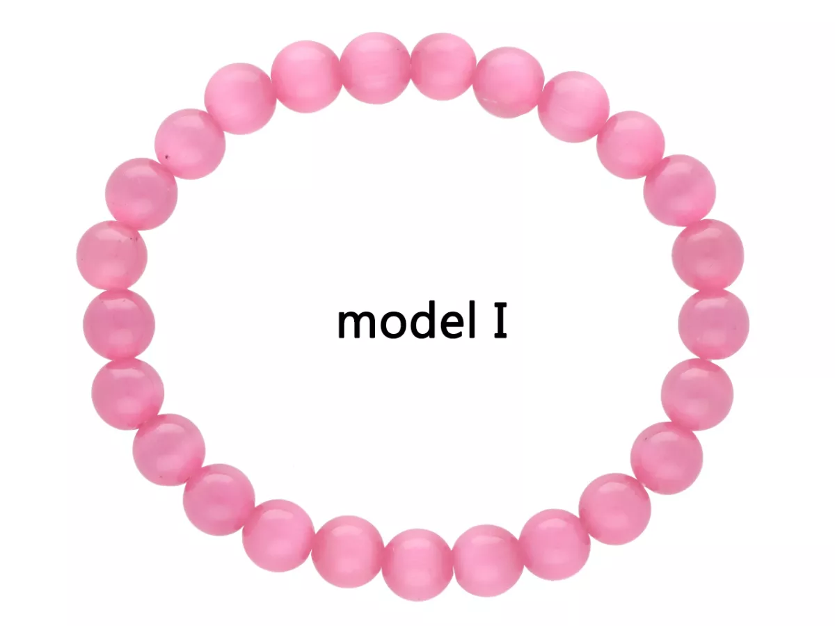 R4I04 BRANSOLETKA KOCIE OKO KULE 8 mm