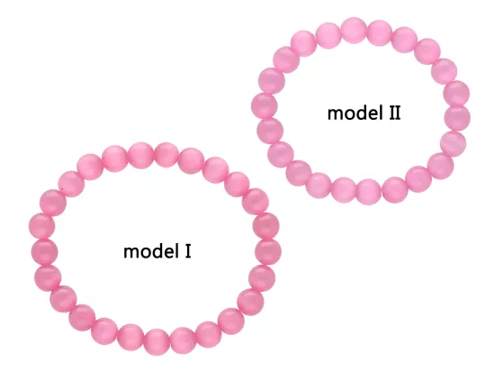 R4I04 BRANSOLETKA KOCIE OKO KULE 8 mm