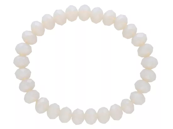 R2B16 BRANSOLETKA KRYSZTAŁKI 8 mm NA GUMCE