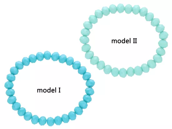 R2J46 BRANSOLETKA KRYSZTAŁKI 8 mm NA GUMCE