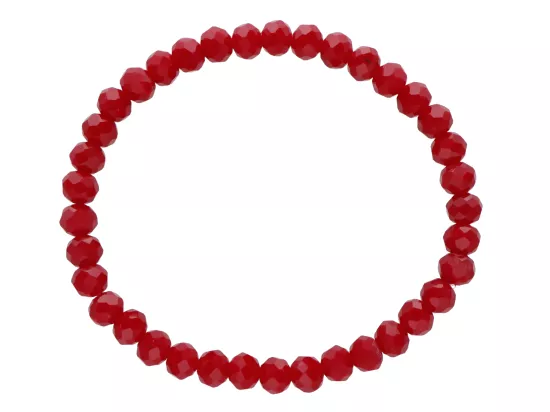 R4G08 BRANSOLETKA KRYSZTAŁKI 6 mm NA GUMCE