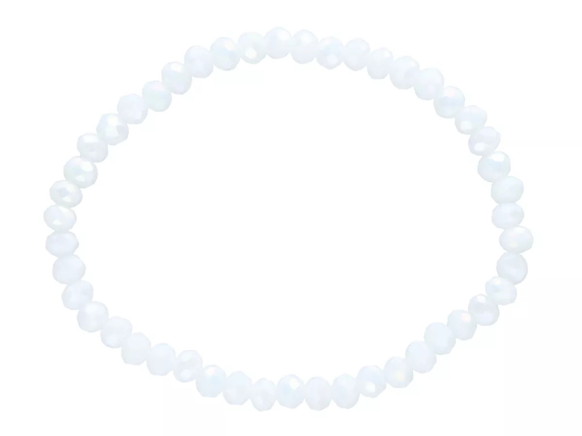 R4C63 BRANSOLETKA KRYSZTAŁKI 4,5 mm NA GUMCE