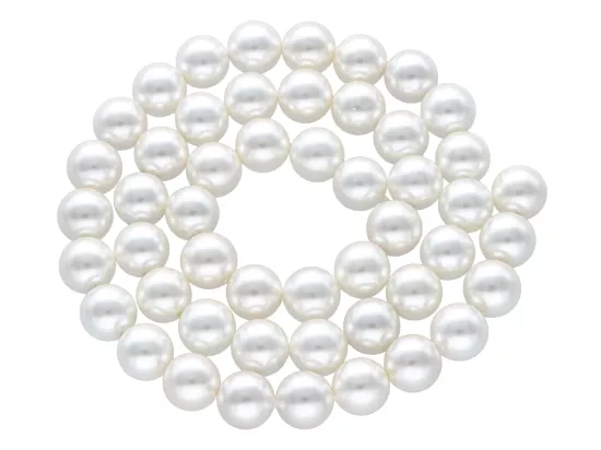 P1F68 PERŁA MAJORKA KULE 8 mm - 1 SZNUR