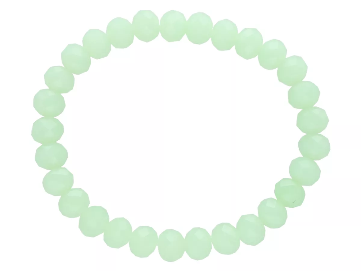 R2G31 BRANSOLETKA KRYSZTAŁKI 8 mm NA GUMCE