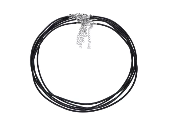 L3O69 BAZA NASZYJNIKA SZNUREK I STAL CHIRURGICZNA 40+5cm - 5 SZTUK