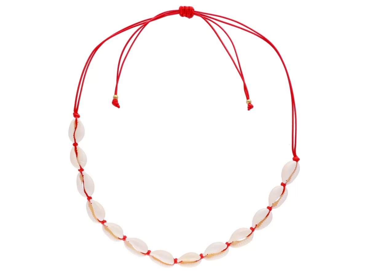 N3K59 NASZYJNIK CHOKER MUSZELKI