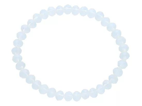 R1J85 BRANSOLETKA KRYSZTAŁKI 6 mm NA GUMCE