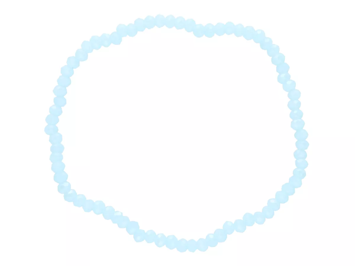 R2X22 BRANSOLETKA KRYSZTAŁKI 3 mm NA GUMCE