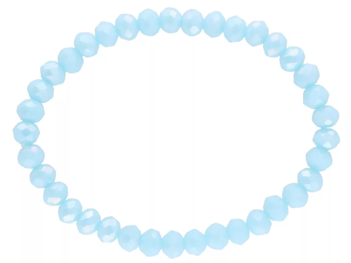 R2J24 BRANSOLETKA KRYSZTAŁKI 6 mm NA GUMCE