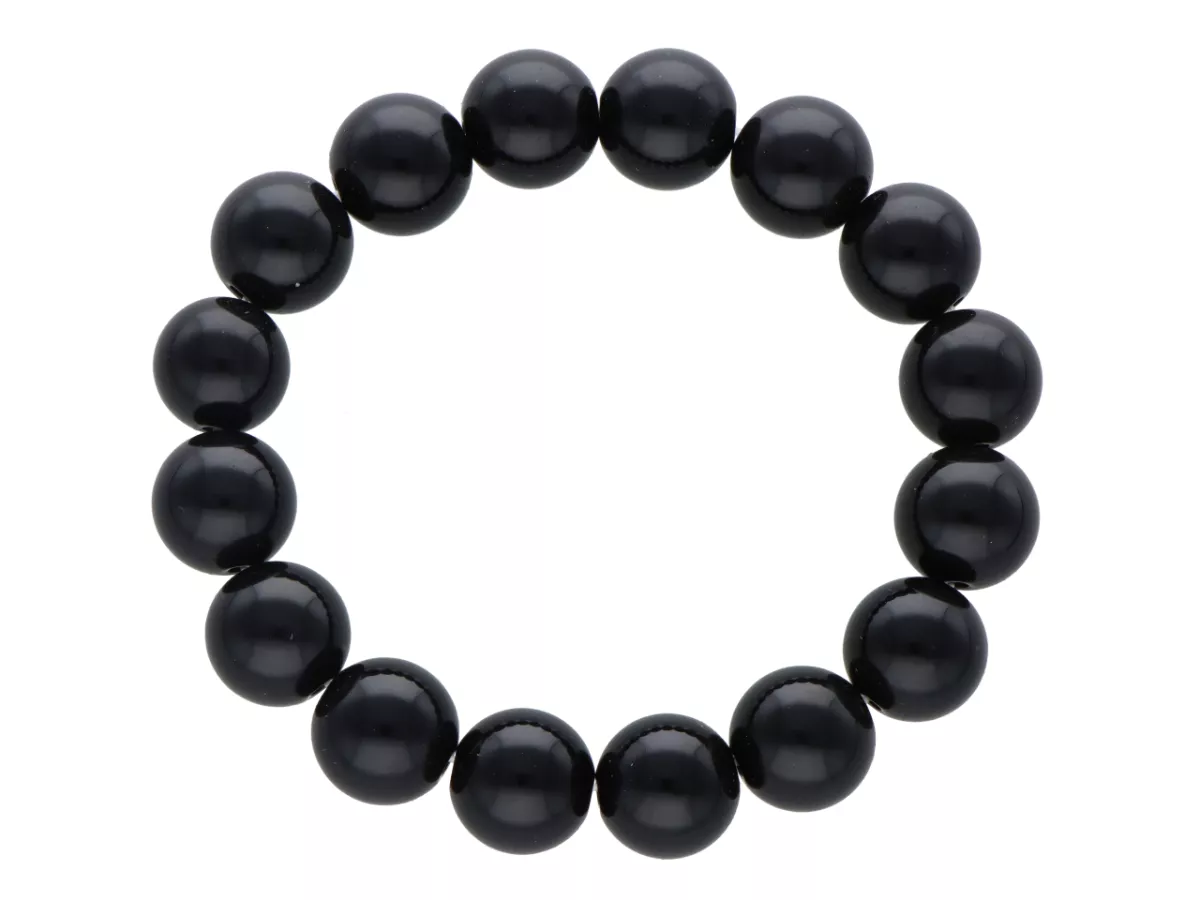 R1E12 BRANSOLETKA ONYKS KULE 12 mm