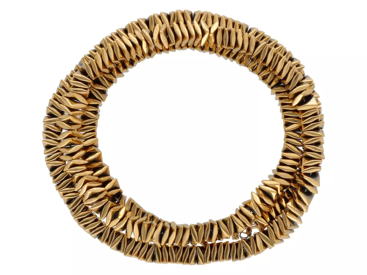 K7P32 HEMATYT MIODOWY ELEMENTY 4/1,5 mm - 1 SZNUR