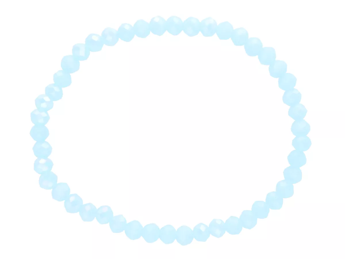 R4C64 BRANSOLETKA KRYSZTAŁKI 4,5 mm NA GUMCE