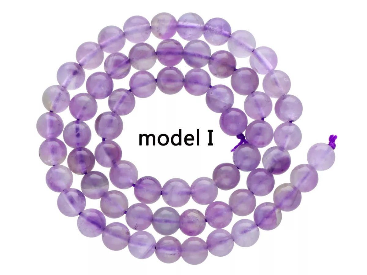 K6P75 AMETYST KULE 6,5 mm - 1 SZNUR