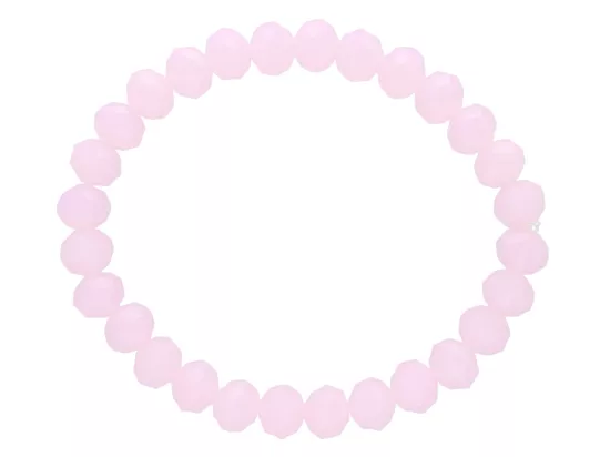 R2D72 BRANSOLETKA KRYSZTAŁKI 8 mm NA GUMCE