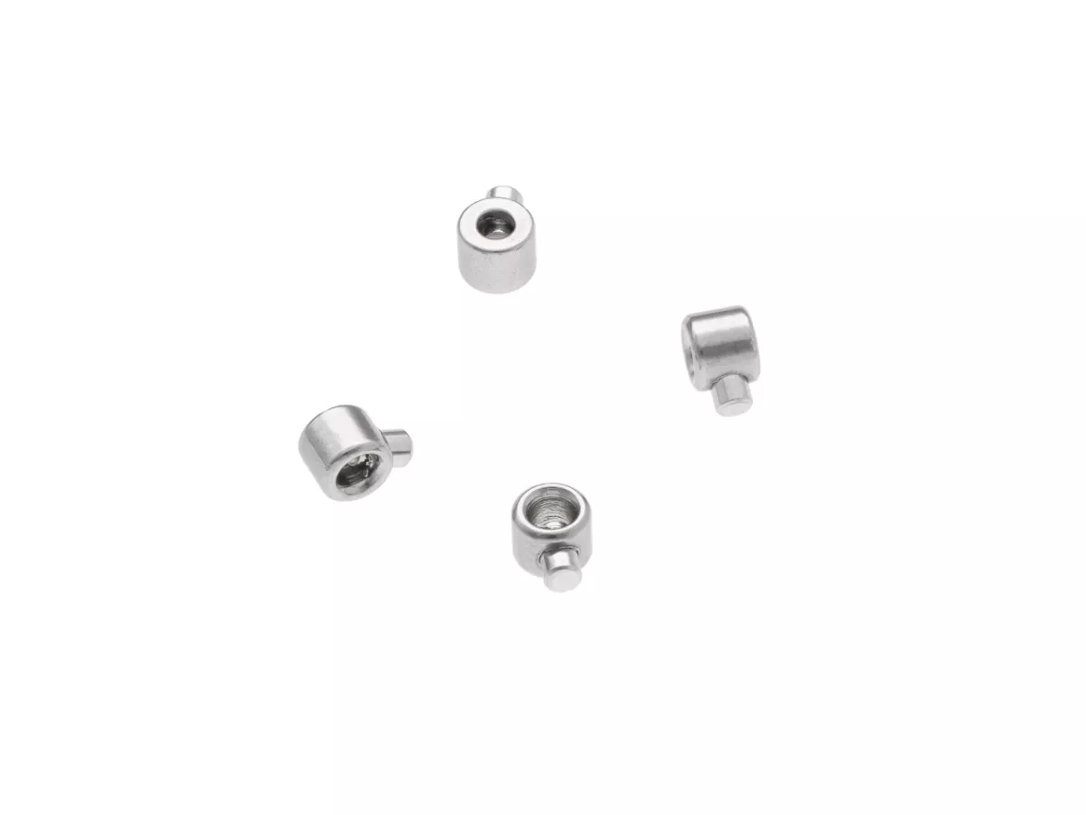 P5W66 ZACISKI OZDOBNE STAL CHIRURGICZNA 1 mm - 4 SZTUKI