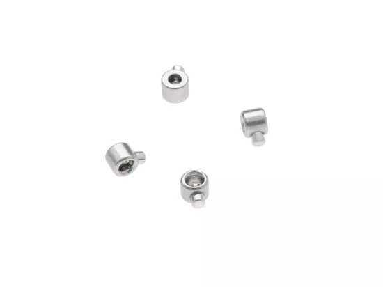 P5W66 ZACISKI OZDOBNE STAL CHIRURGICZNA 1 mm - 4 SZTUKI