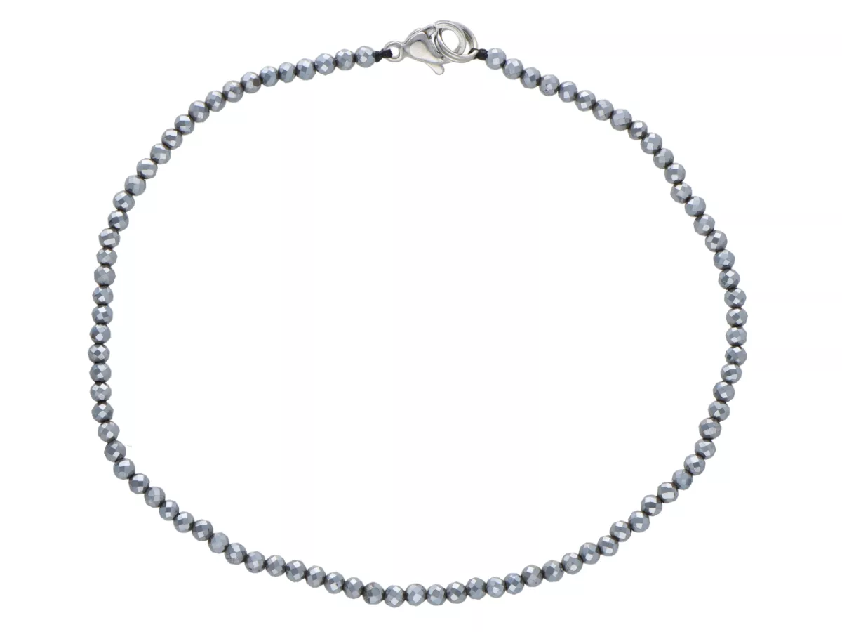 R3B33 BRANSOLETKA TERAHERTZ KULE FASETOWANE 2 mm