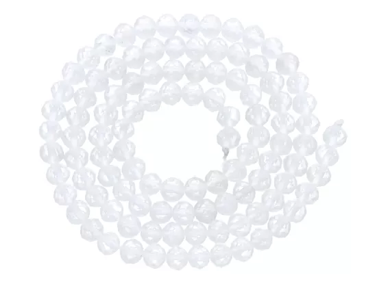 K7H35 KRYSZTAŁ GÓRSKI KULE FASETOWANE 4,5 mm - 1 SZNUR