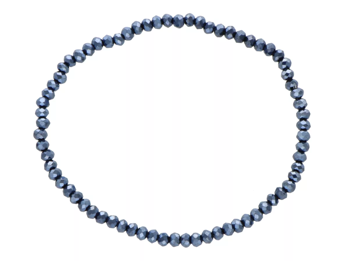 R2X19 BRANSOLETKA KRYSZTAŁKI 3 mm NA GUMCE