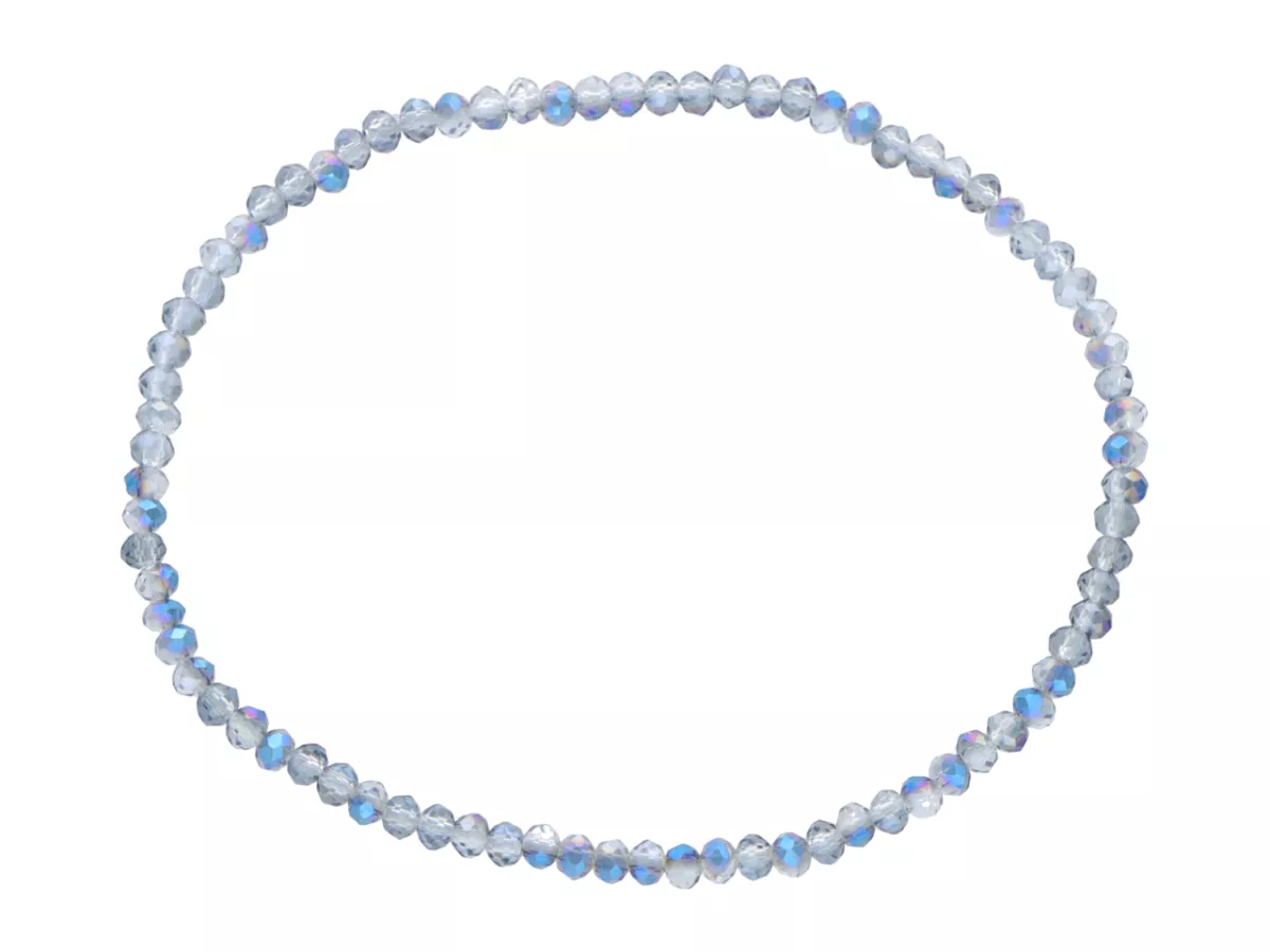 R3F94 BRANSOLETKA KRYSZTAŁKI 2,5 mm NA GUMCE