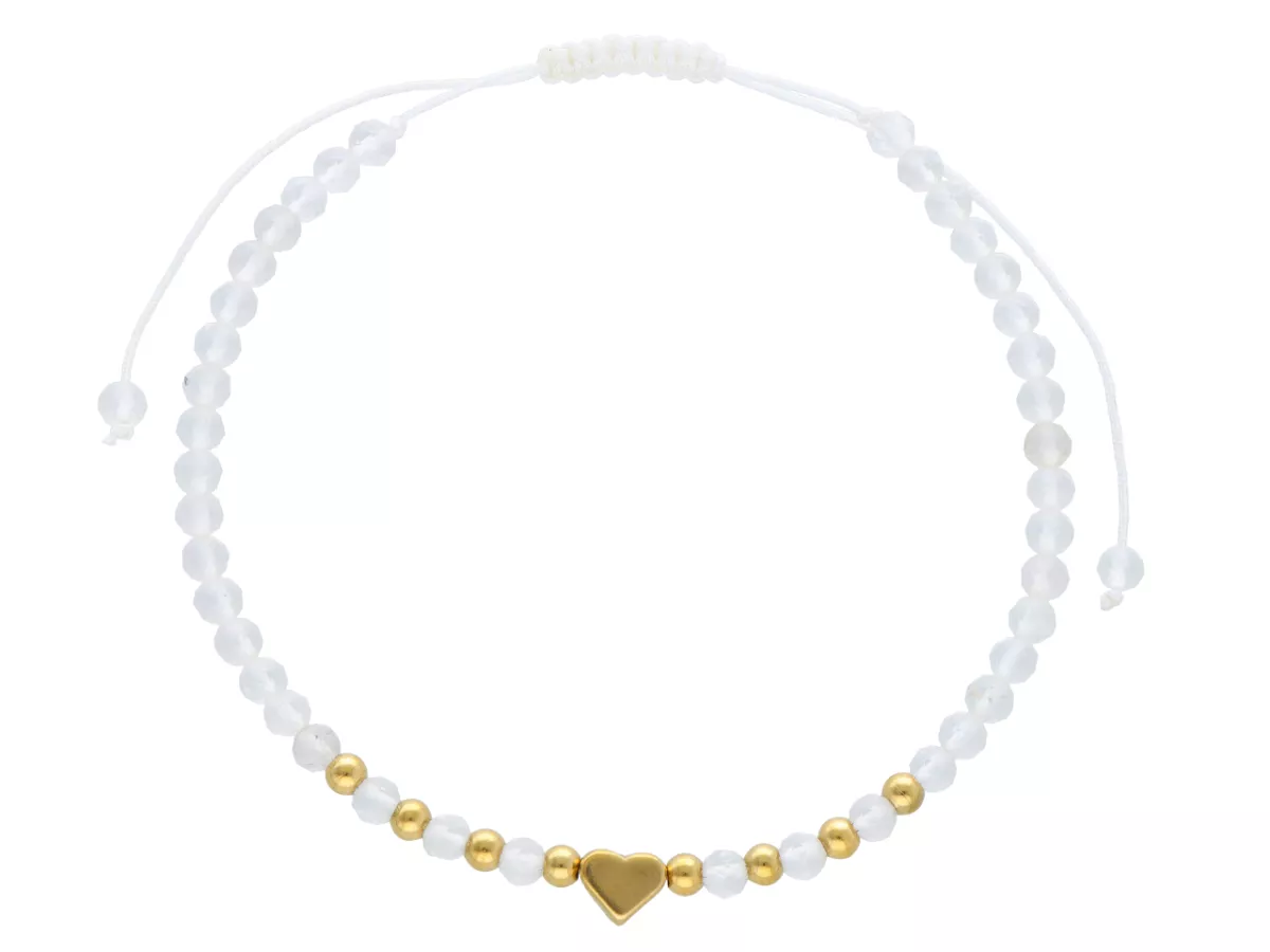 R4S18 BRANSOLETKA SHAMBALLA KRYSZTAŁ GÓRSKI I STAL CHIRURGICZNA