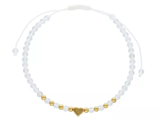 R4S18 BRANSOLETKA SHAMBALLA KRYSZTAŁ GÓRSKI I STAL CHIRURGICZNA