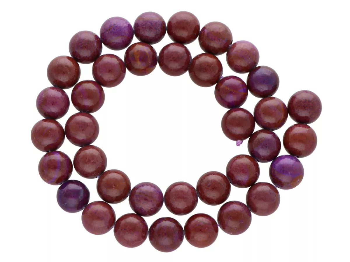 K7A17 JASPIS MORSKI KULE 10,5 mm - 1 SZNUR