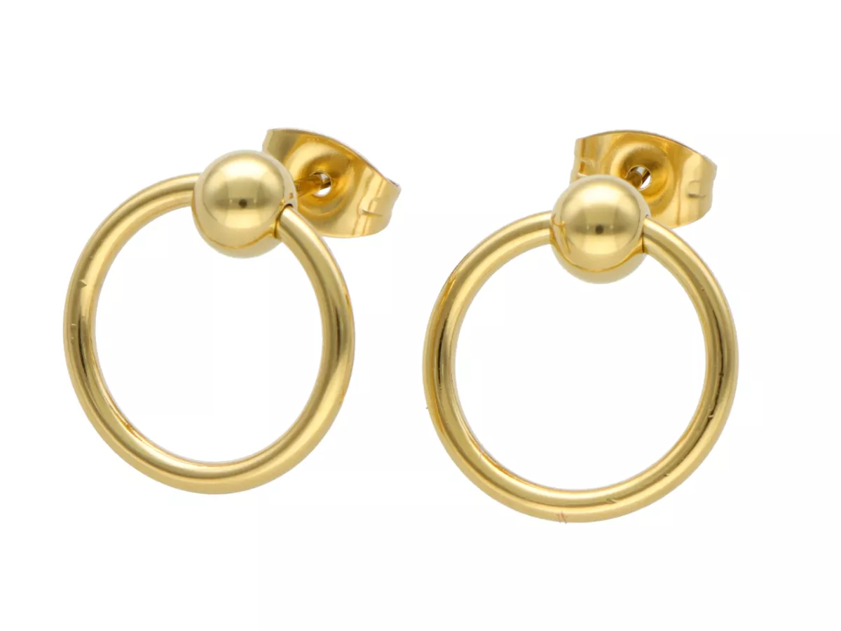 U1R50 KOLCZYKI STAL CHIRURGICZNA 1 PARA