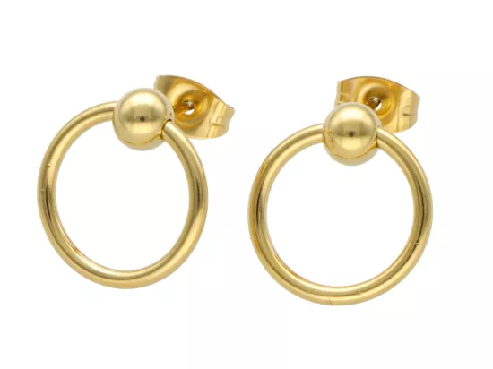 U1R50 KOLCZYKI STAL CHIRURGICZNA 1 PARA