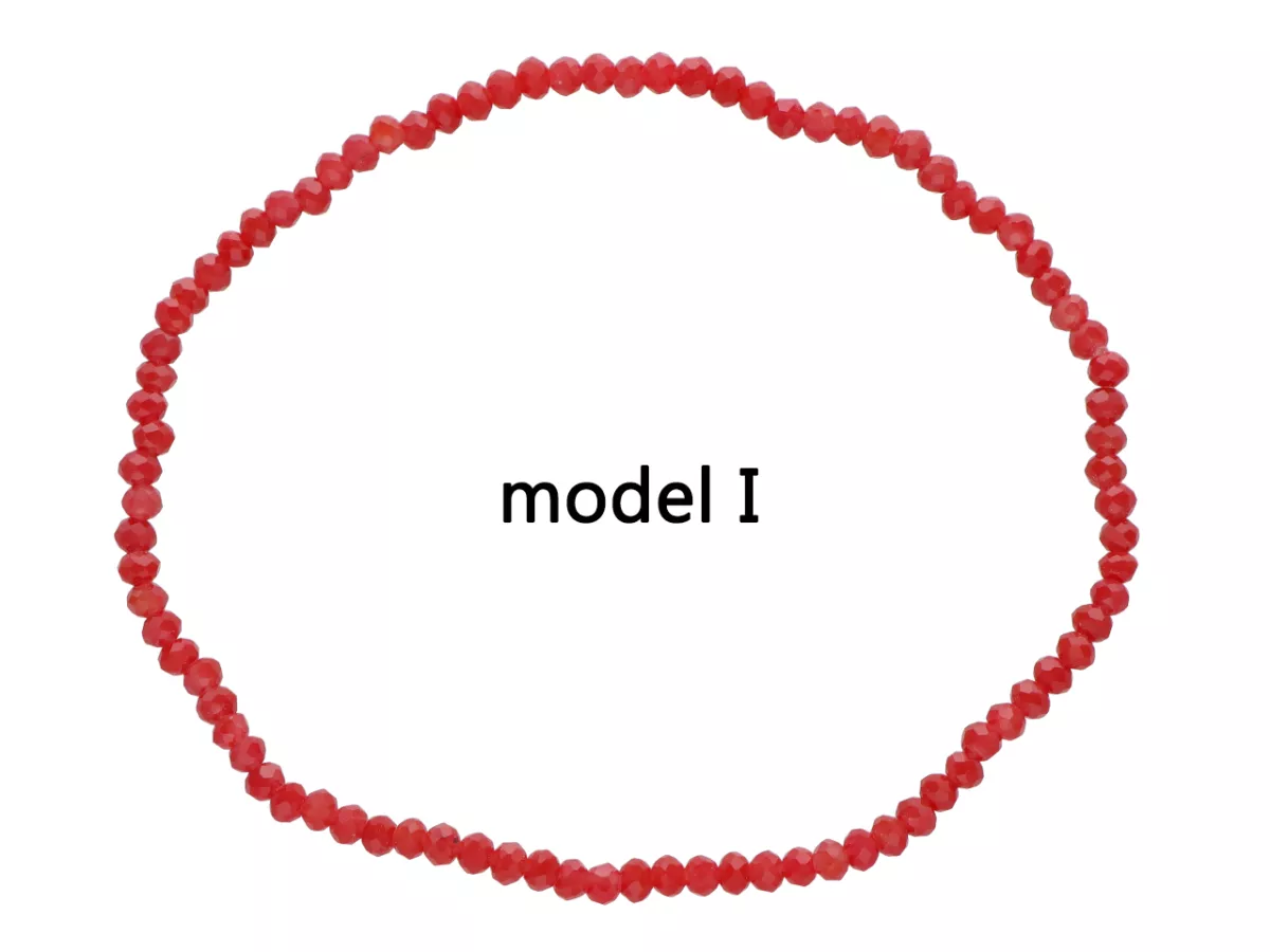 R3C04 BRANSOLETKA KRYSZTAŁKI 2,5 mm NA GUMCE