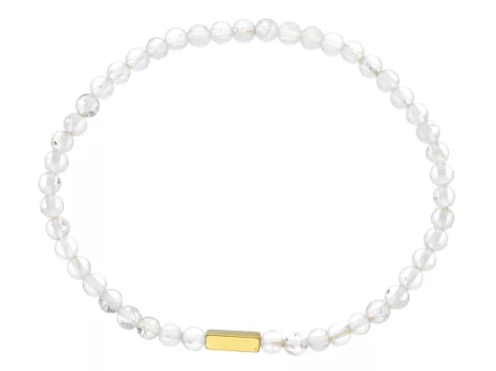 R4L51 BRANSOLETKA KRYSZTAŁ GÓRSKI KULE 5 mm