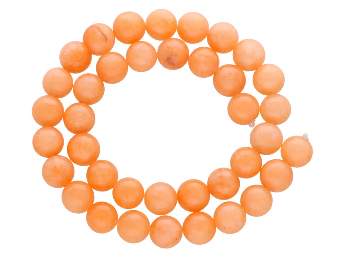 K6F33 KAMIEŃ JADEIT KULE 10 mm 1 SZNUR