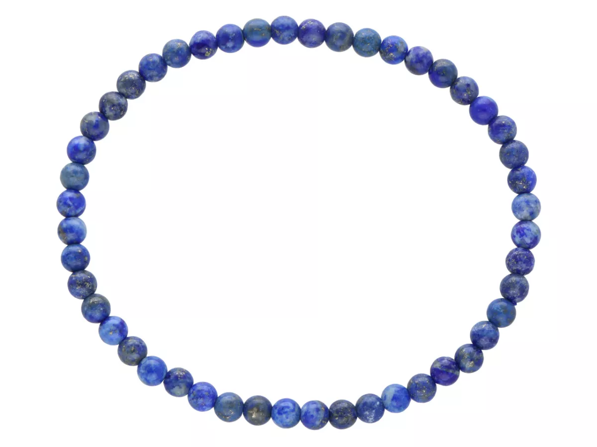 R5A79 BRANSOLETKA LAPIS LAZULI KULE 4 mm