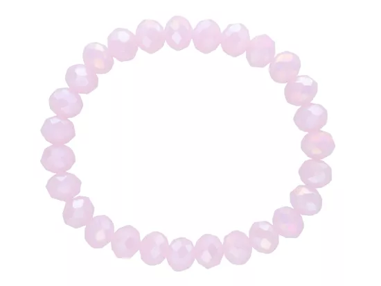 R3S55 BRANSOLETKA KRYSZTAŁKI 8 mm NA GUMCE