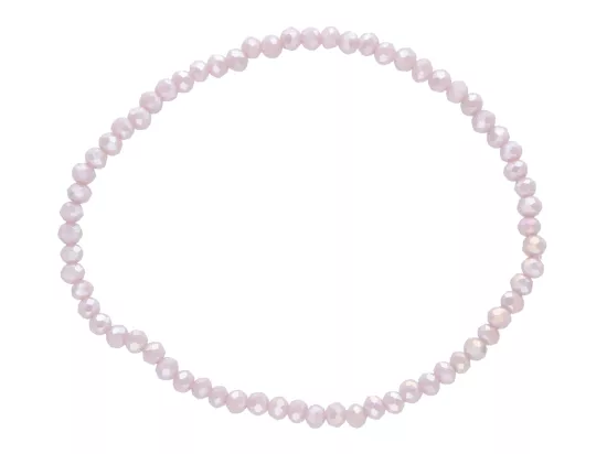 R4C34 BRANSOLETKA KRYSZTAŁKI 3,5 mm NA GUMCE