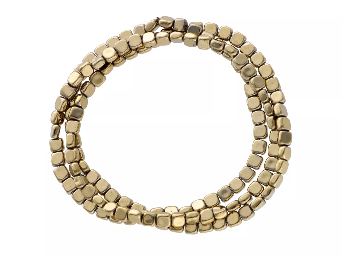 K7B70 HEMATYT KWADRACIKI 3/3 mm - 1 SZNUR