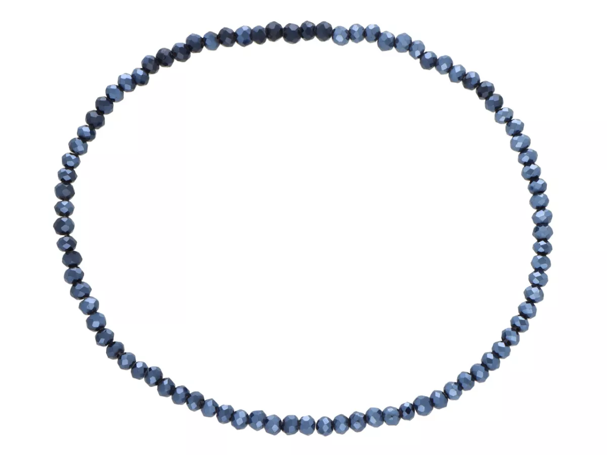 R3C07 BRANSOLETKA KRYSZTAŁKI 2,5 mm NA GUMCE