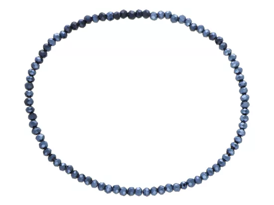 R3C07 BRANSOLETKA KRYSZTAŁKI 2,5 mm NA GUMCE