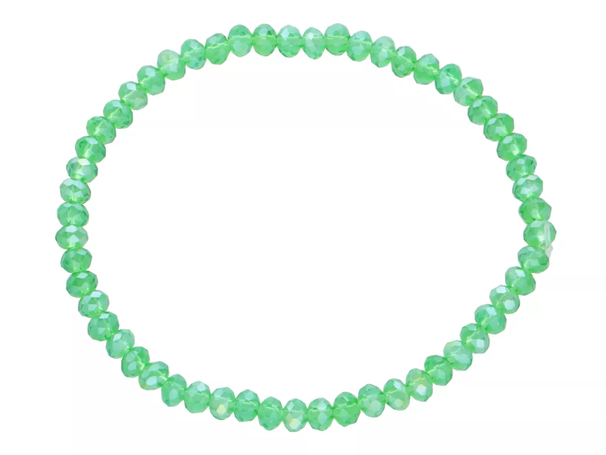 R4F49 BRANSOLETKA KRYSZTAŁKI 4,5 mm NA GUMCE