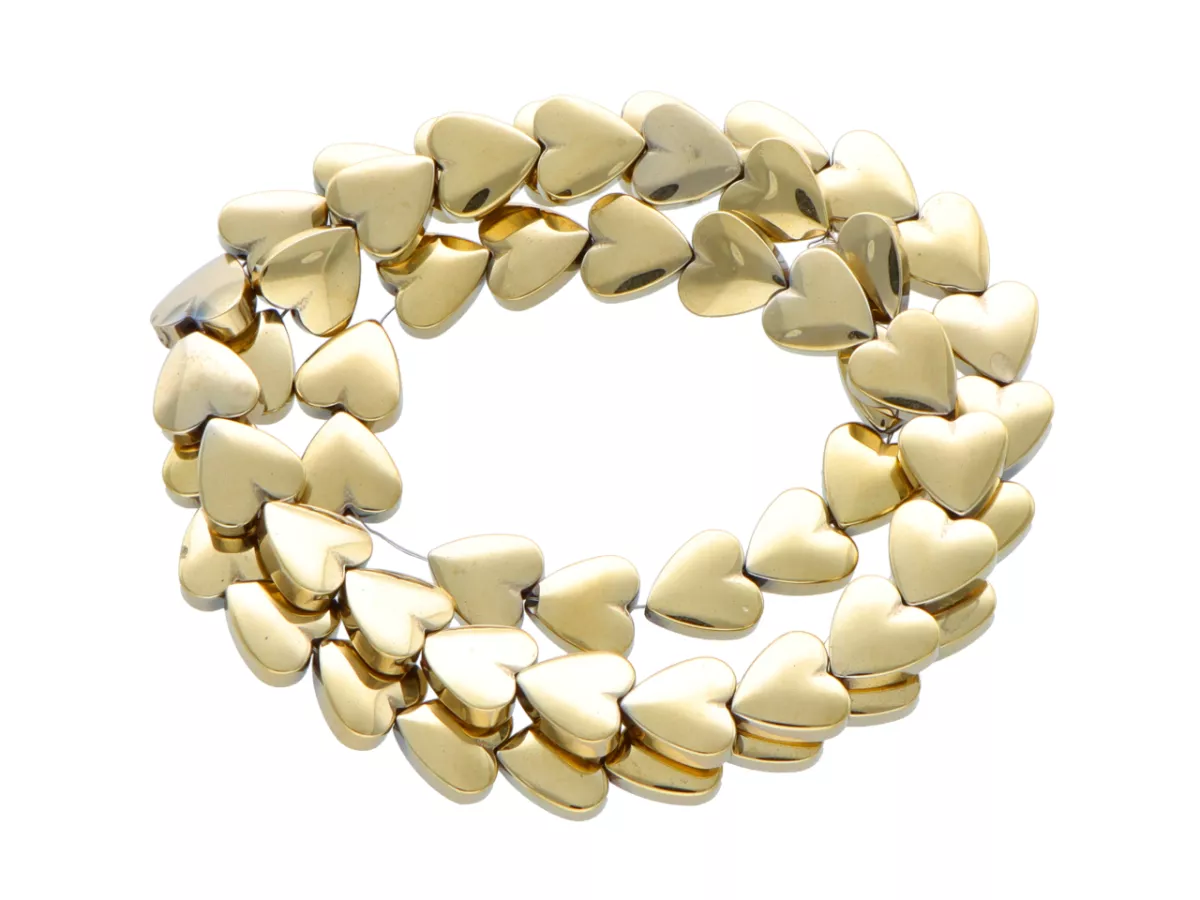 K6T12 HEMATYT SERDUSZKA 8/8 mm - 1 SZNUR