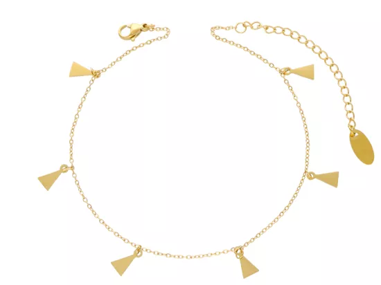 R3N21 BRANSOLETKA NA NOGĘ ZE STALI CHIRURGICZNEJ