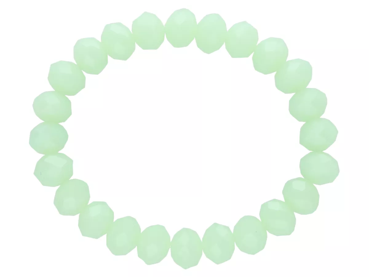 R2G45 BRANSOLETKA KRYSZTAŁKI 10 mm NA GUMCE