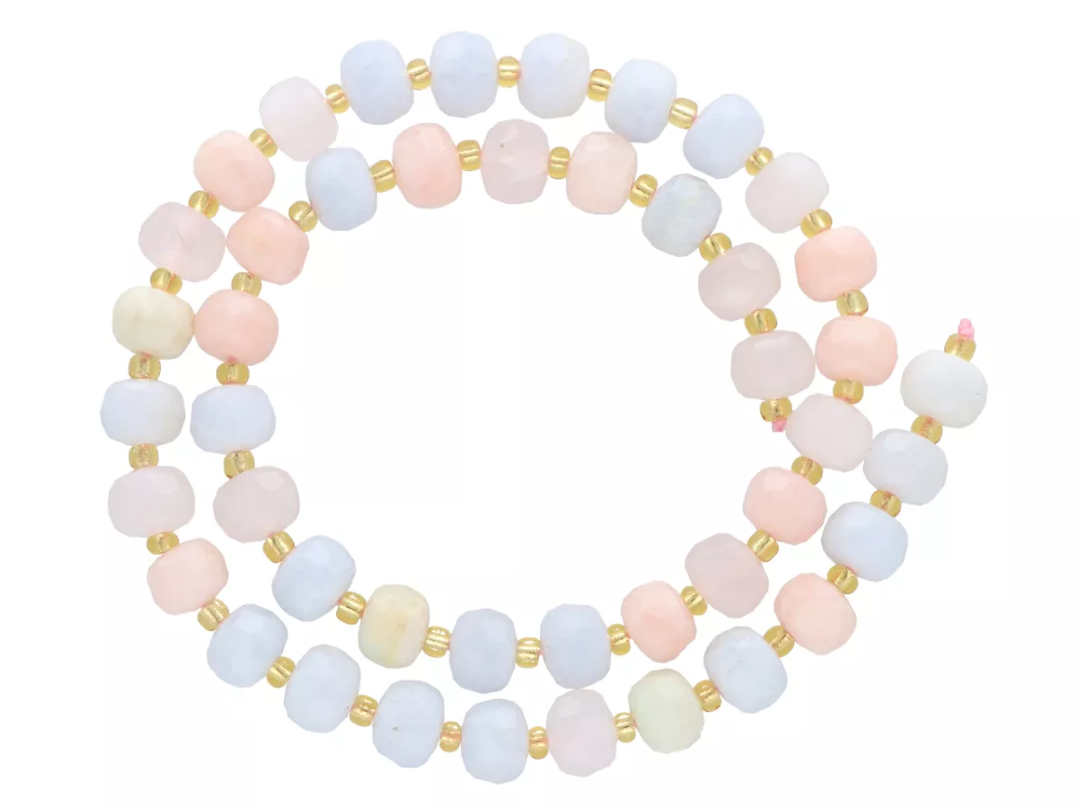 K7M63 MORGANIT OPONKI FASETOWANE 8/6 mm - 1 SZNUR