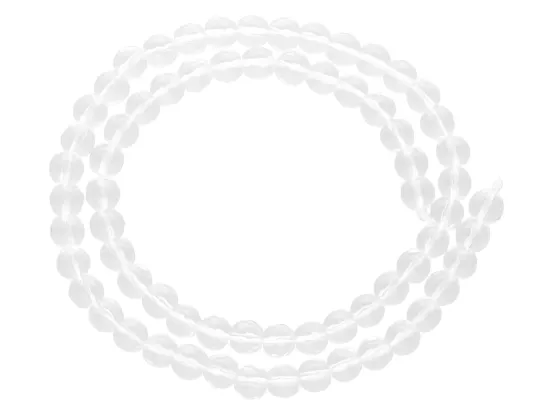 K7O36 KRYSZTAŁ GÓRSKI KULE FASETOWANE 6 mm - 1 SZNUR