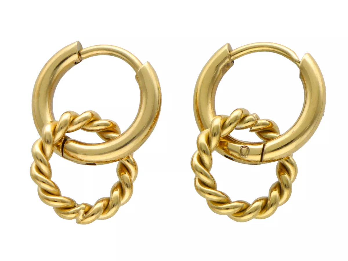 U1T89 KOLCZYKI STAL CHIRURGICZNA 1 PARA