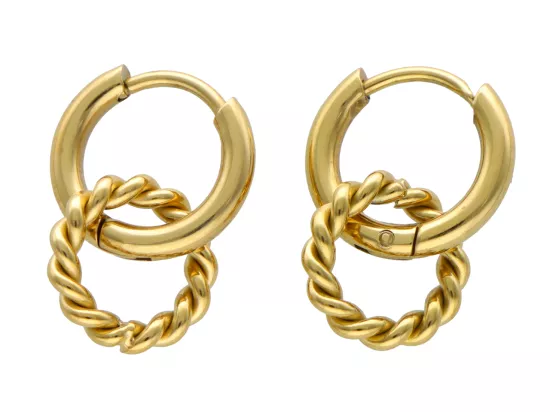 U1T89 KOLCZYKI STAL CHIRURGICZNA 1 PARA