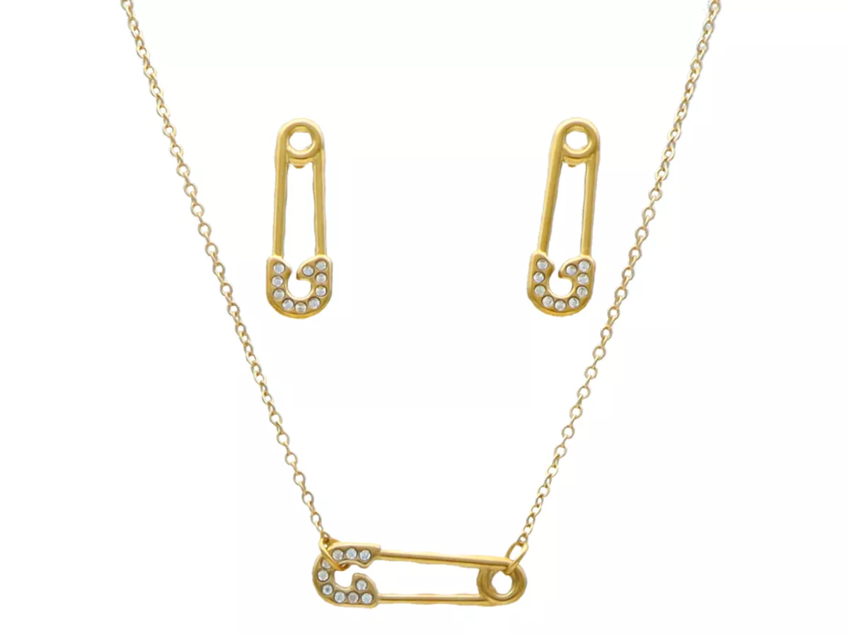 N3G43 KOMPLET BIŻUTERII STAL CHIRURGICZNA