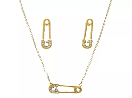 N3G43 KOMPLET BIŻUTERII STAL CHIRURGICZNA