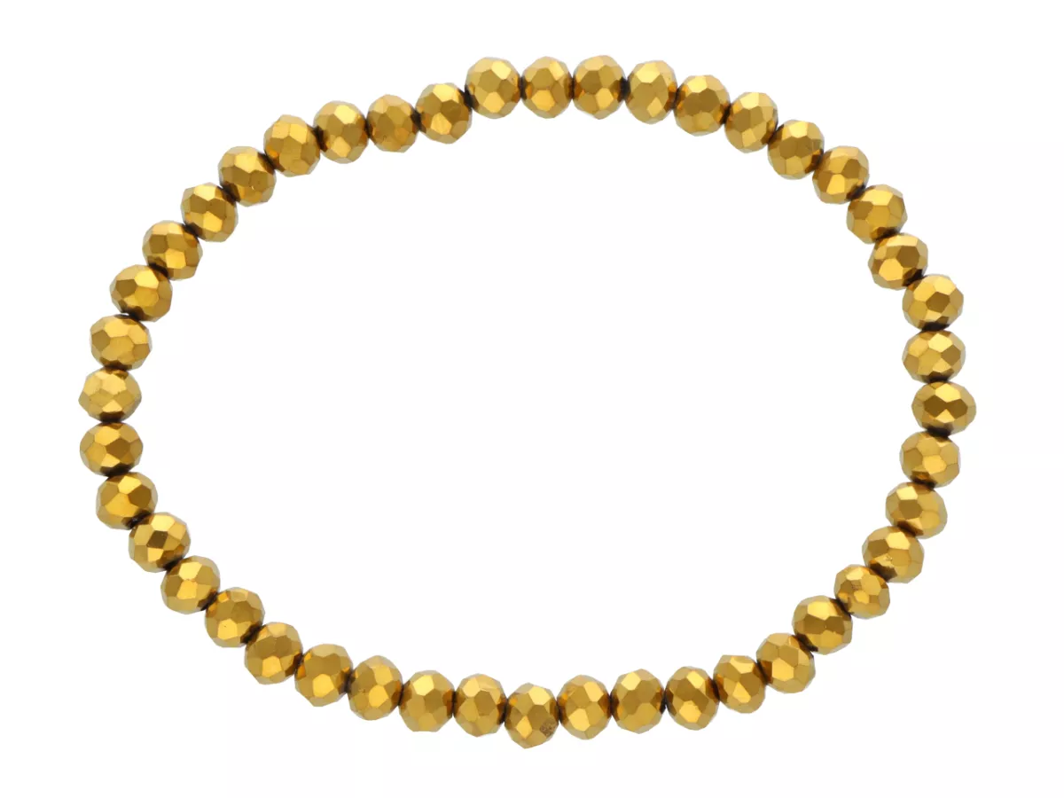 R4C61 BRANSOLETKA KRYSZTAŁKI 4,5 mm NA GUMCE