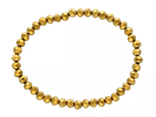 R4C61 BRANSOLETKA KRYSZTAŁKI 4,5 mm NA GUMCE